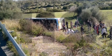 Autobús del IMSERSO accidentado
