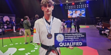 El taekwondista Joel Martín logra plaza para los Juegos Paralímpicos de París 2024
