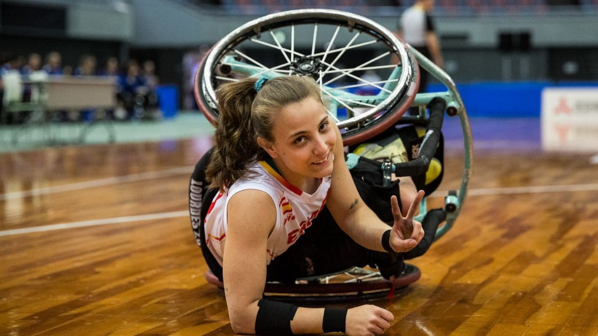 La Selección Española de Baloncesto en Silla de Ruedas en un partido ante Canadá