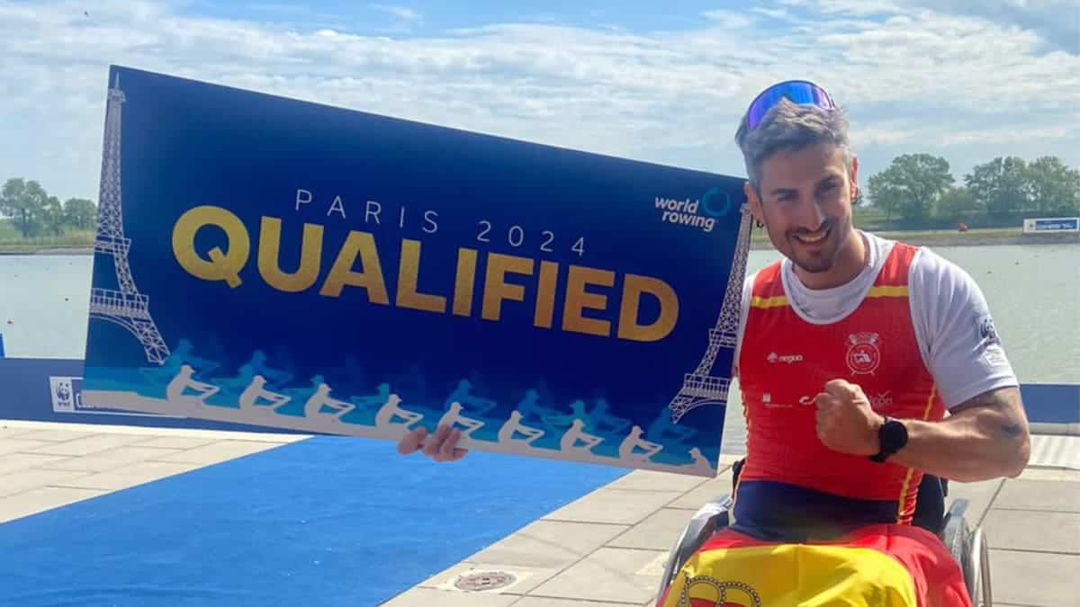 Javier García consigue la clasificación en remo para los Juegos Paralímpicos de París 2024 en la Regata Clasificatoria Europea