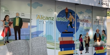 Caseta de la ONCE para la Feria del Libro de Madrid en 2024