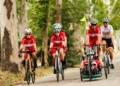 El Equipo Cofidis de Promesas Paralímpicas de Ciclismo realiza un entreno en Madrid para analizar "la evolución de los ciclistas"
