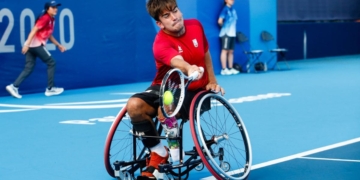 Martín de la Puente Riobo, uno de los representantes de España en tenis en silla de ruedas en los Juegos Paralímpicos de París 2024