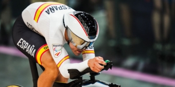 Alfonso Cabello consigue la medalla de bronce en 1.000 metros contrarreloj de ciclismo en pista
