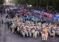 El equipo español durante la ceremonia de inauguración de los Juegos Paralímpicos de París 2024