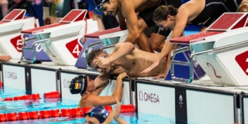 Medalla de bronce en relevo (4x100 estilos) en los Juegos Paralímpicos de París 2024