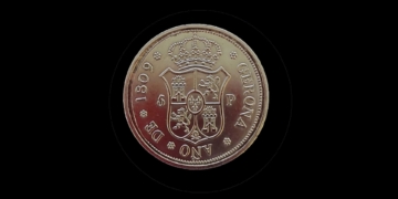 Moneda de 5 pesetas de Gerona