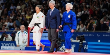 Marta Arce durante la semifinal en los Juegos Paralímpicos de París 2024