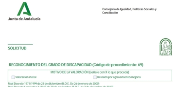 Documenta para solicitar el grado de discapacidad en Andalucía