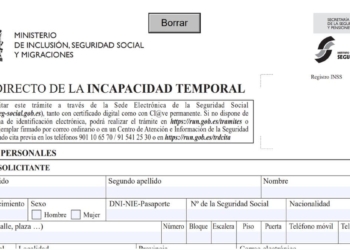 Trámite para solicitar la incapacidad temporal del SEPE