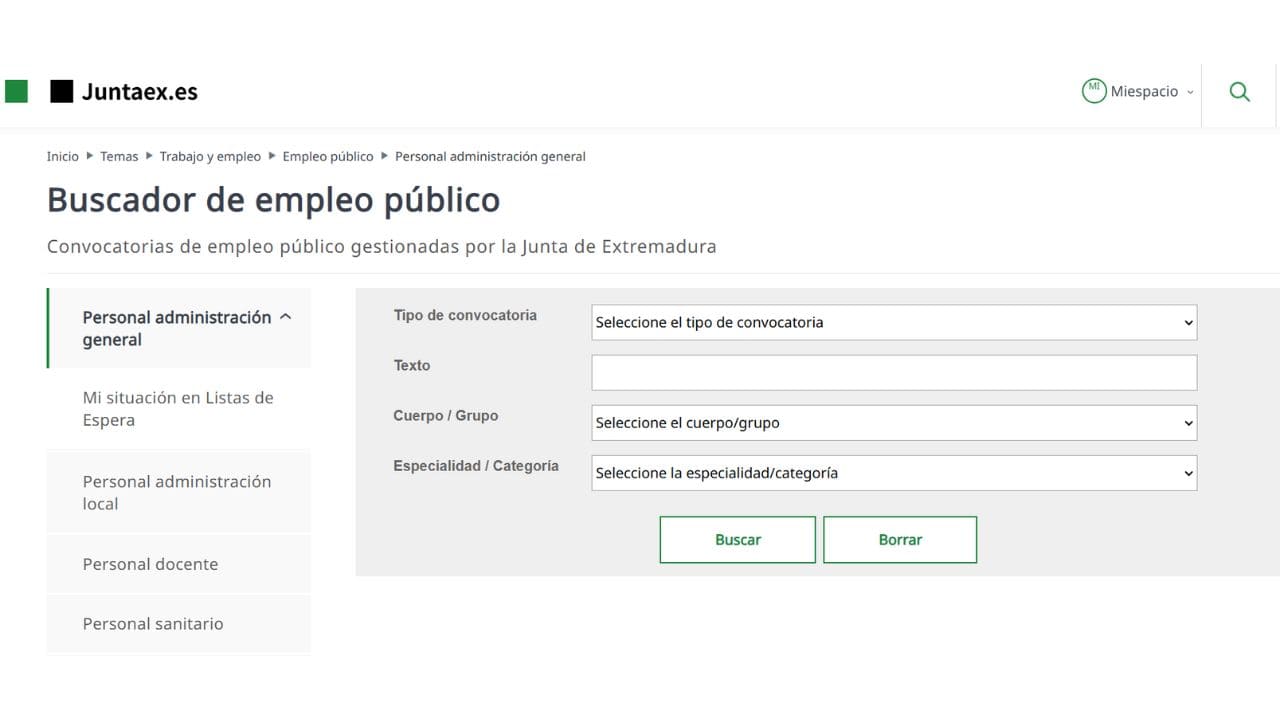 El Gobierno de Extremadura anuncia 700 ofertas de empleo
