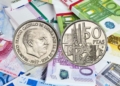 Moneda 50 pesetas por valor de 50.000 euros