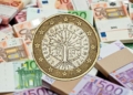Moneda de un euro por valor de 700