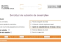 Documento para solicitar el subsidio por desempleo del SEPE