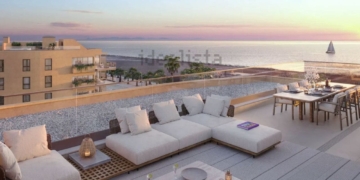 Casas a la venta de obra nueva en la playa./ Foto de Idealista