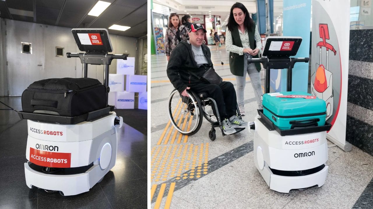 AccessRobots, el robot inteligente de Fundación ONCE que asiste a las personas con dependencia