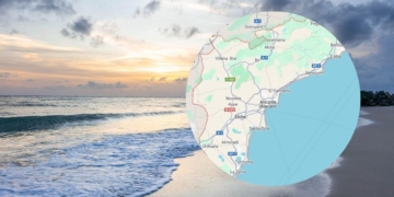Montaje de una playa y la provincia de Alicante / Google Maps y Pixabay