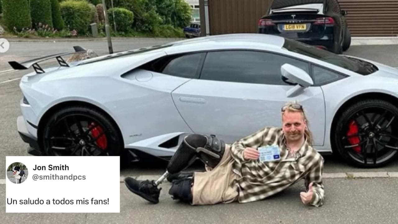 Se viraliza por aparcar su Lamborghini en una plaza PMR y responde con una imagen suya..