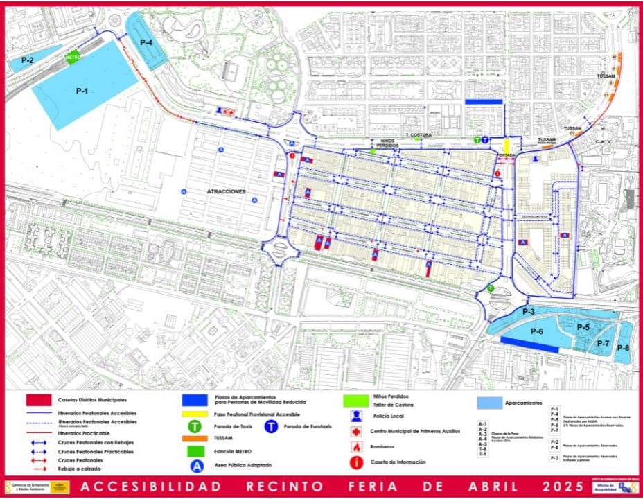 La Feria de Sevilla 2025 mejora la accesibilidad para las personas con discapacidad