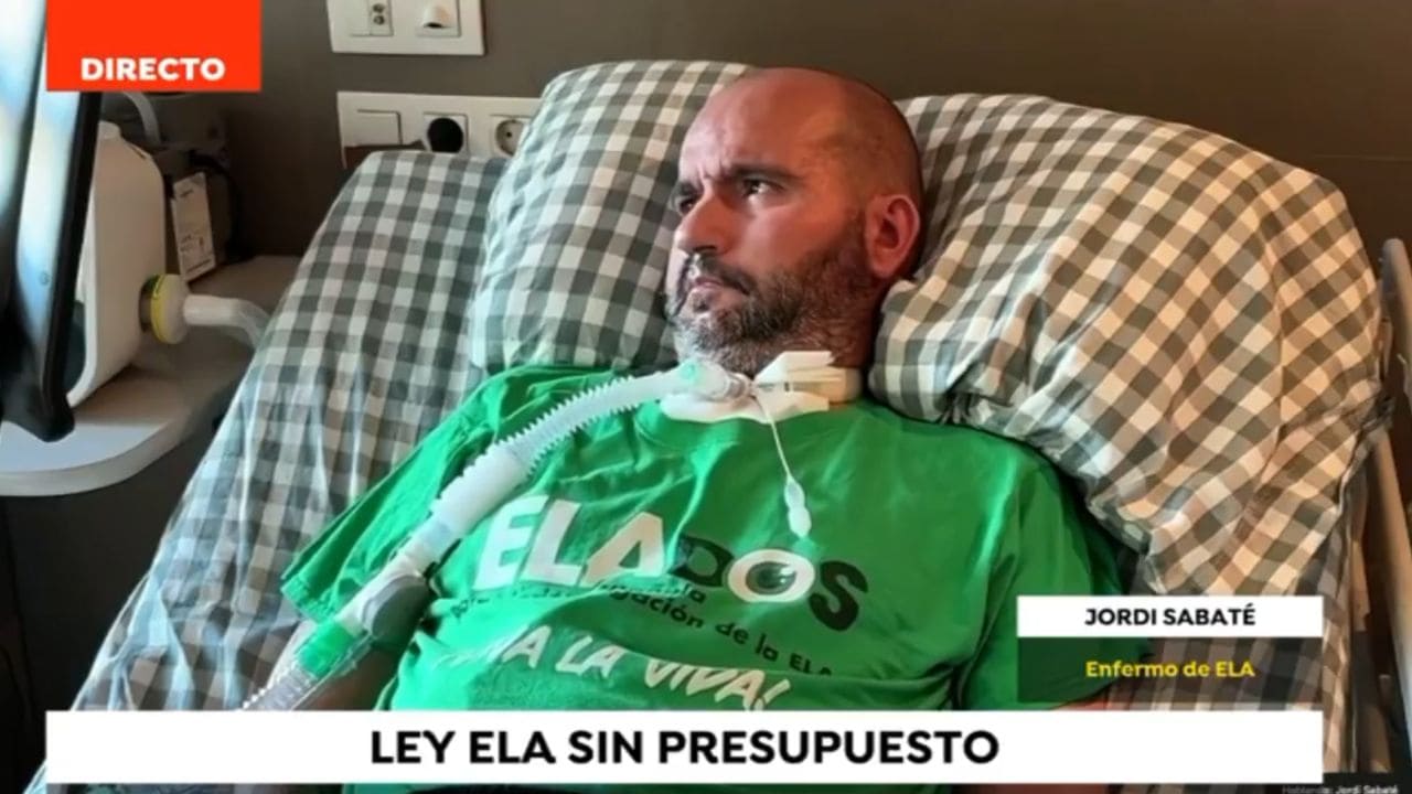 Jordi Sabaté Pons, persona con ELA: "Mi capricho de seguir viviendo cuesta más de 10.000 euros al mes"