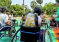 Escuela del Real Madrid de baloncesto en silla de ruedas en Camboya