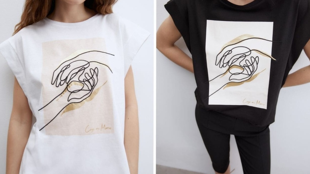 Sfera, marca que pertenece a El Corte Inglés, desarrolla una camiseta solidaria en favor de las personas sordociegas
