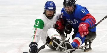 Hockey paralímpico sobre hielo