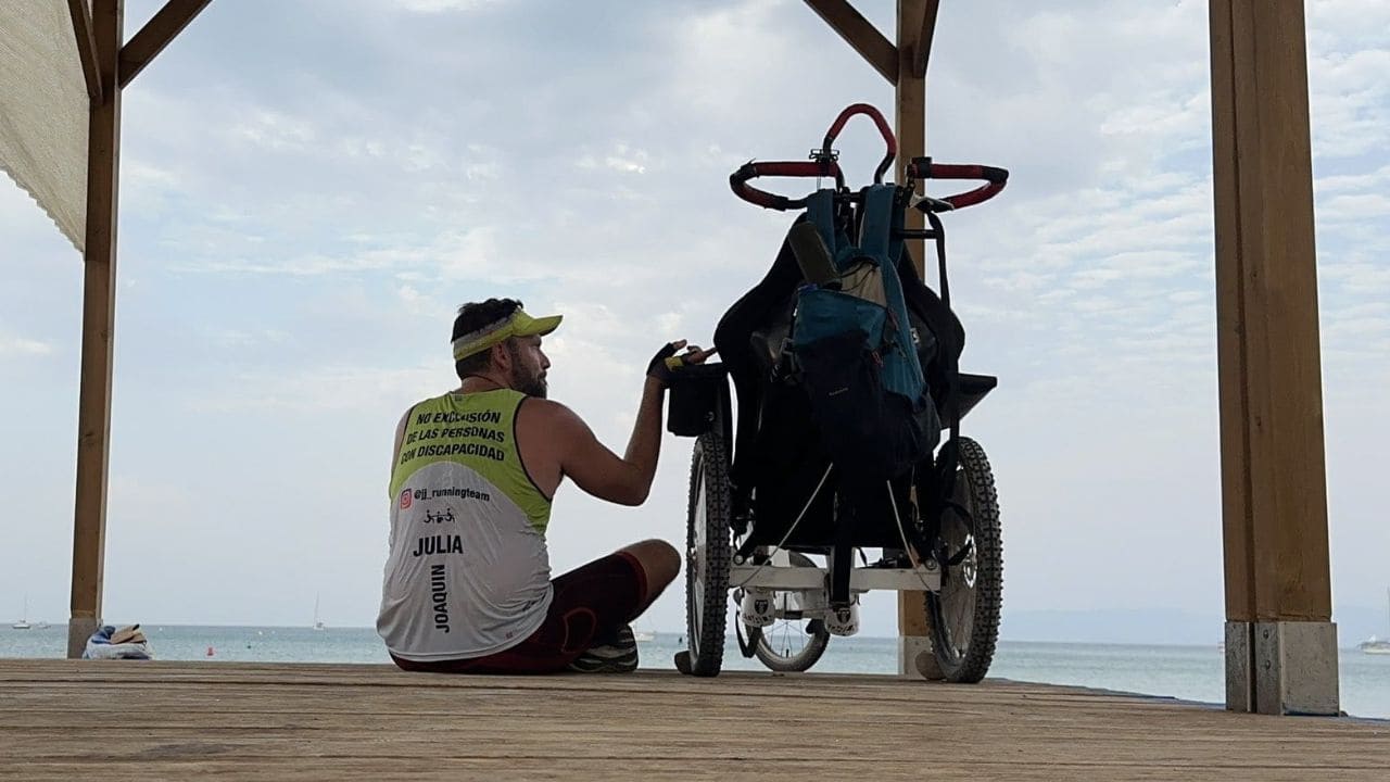 Joaquín junto a su hija Julia