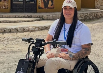 María, una joven con lesión medular y víctima del robo de la batería de su silla
