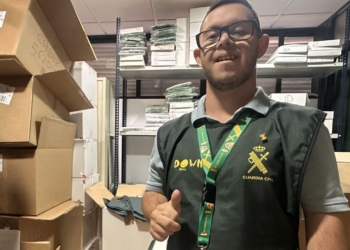 Alberto, joven con síndrome de Down, realizará sus prácticas formativas en la Guardia Civil de Cádiz
