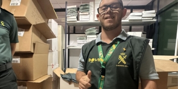 Alberto, joven con síndrome de Down, realizará sus prácticas formativas en la Guardia Civil de Cádiz