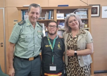 Alberto, joven con síndrome de Down, realizará sus prácticas formativas en la Guardia Civil de Cádiz