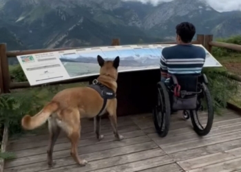 Pablo Tovar muestra un sendero totalmente accesible en plena naturaleza
